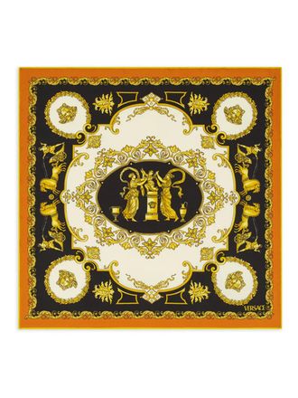 Versace Medusa baroque scarf - unisex - Silk - One Size - Black