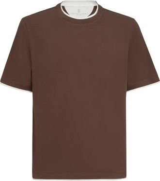 Brunello Cucinelli T-Shirt With Faux-Layering