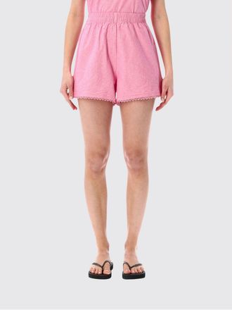 American Vintage Pantaloncini a vita alta in cotone con vita elasticizzata