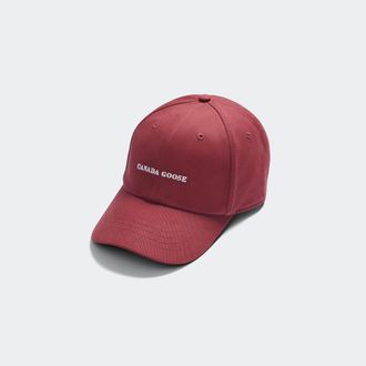 Canada Goose Everyday Cap (Unisex, Burgundy/ White, ONESIZE)