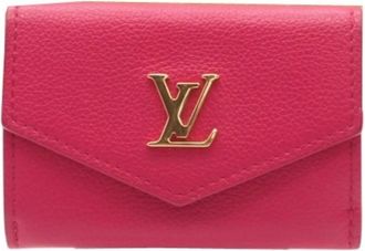 Louis Vuitton Hot Pink Leather Wallet (Tri-Fold) (Pre-Owned)