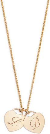 Set & Stones Alice Multi Initial Charm Necklace in Gold /2 Charms at Nordstrom