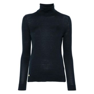 Ralph Lauren Turtleneck Trui - Dames - Coltruien - Blauw - S - Katoen - Truien & Vesten