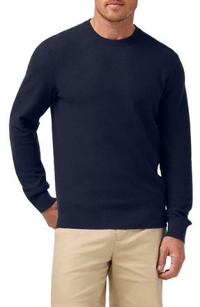 Mizzen+Main Ashe Crewneck Cotton Blend Performance Sweater in Navy at Nordstrom, Size X-Large