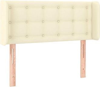 vidaXL Cabecero Con Led Cuero Sint&eacute;tico Crema 103x16x78/88 Cm Vidaxl