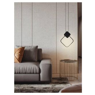 Trade Shop Trade Shop Traesio - Trade Shop - Lampadario Led Sospensione 12 W Metallo Nero Moderno Luce 3000k 4000k 6500k Lp-02