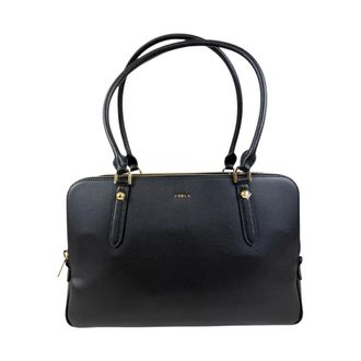 Furla Handbags, female, Black, Size: ONE SIZE Giulia L Boston Bag