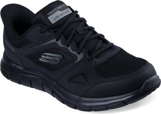 Skechers Sport Track-Ezral Mens Slip On, Black/Black, 9 Wide