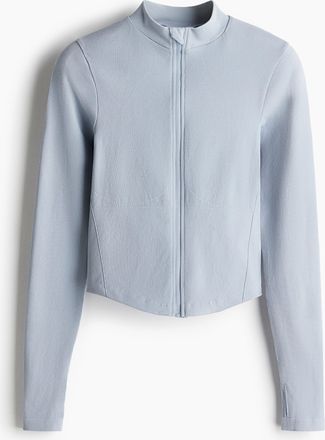 H&M Seamless Sportjacke mit DryMove - Blue