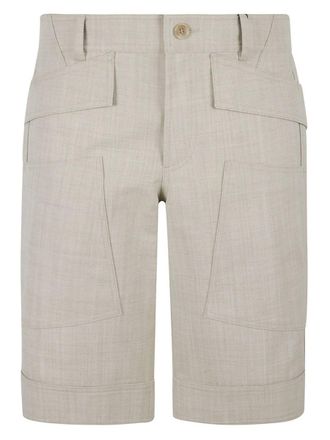 Burberry Grain De Poudre Wool Bermuda Shorts