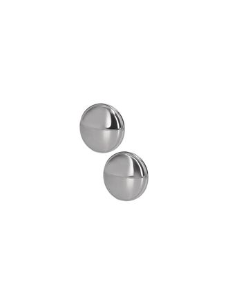Christophe Lemaire Silver Hoop Brass Earrings