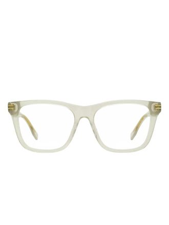 Marc Jacobs wayfarer-logo glasses - Neutrals
