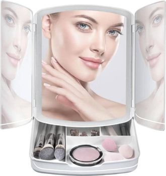 Trade Shop Trade Shop - Especchio Hacer Con Luz Led Y Cassetti Para La Tructura Regulable