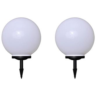vidaXL L&aacute;mparas De Jard&iacute;n Para Camino 2 Uds Con Pica De Tierra 40 Cm Vidaxl