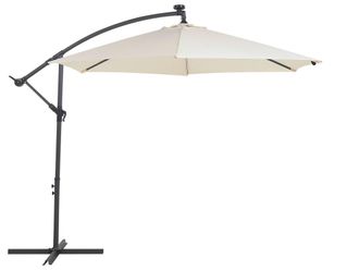 Beliani Sombrilla lateral led 285 cm beige