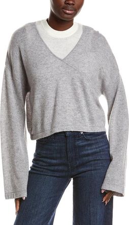 Naadam Naadam Coastal Wool & Cashmere-Blend Layered Sweater