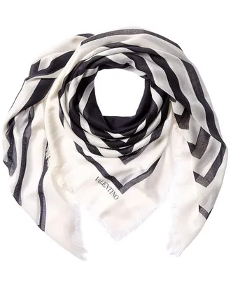 Valentino Cashmere & Silk-Blend Scarf