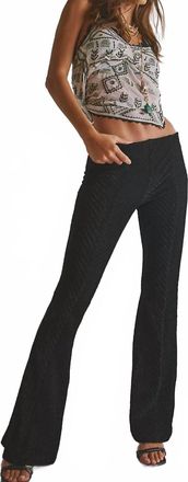 Free People Penny Pull On Velvet Pants In Black