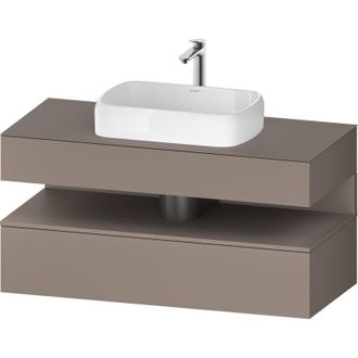Duravit Duravit - Qatego Consola Mueble Bajo Lavabo, 1 Extra&iacute;ble, 1 Caj&oacute;n