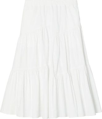 Tory Burch Gonna plissettata - Bianco