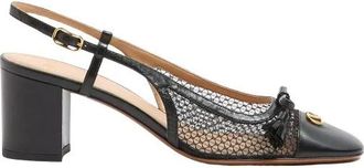 Valentino Garavani Valet Du Roi Pumps - Dames - Pumps - Zwart - 41 EU - Leer - Schoenen