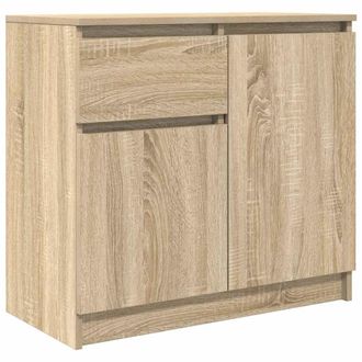 vidaXL Credenza Con Cassetto Rovere Sonoma 71x35x65 Cm In Truciolato Vidaxl