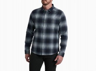 K&uuml;hl Mens Law Flannel Shirt In Steel Blue