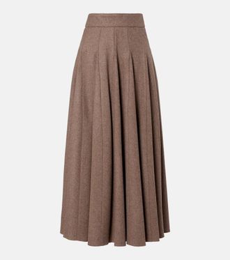 Max Mara Bellico wool maxi skirt