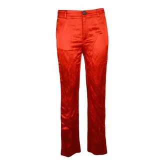 Vivienne Westwood Dames, Broeken, Rood, Maat: XL Satijn