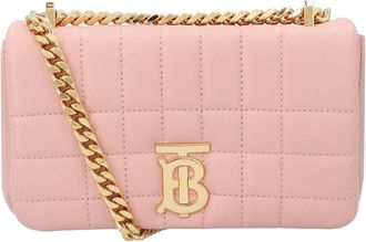 Burberry Pink Lambskin Leather Quilted Lola Mini Bag (Authentic Pre-Loved)