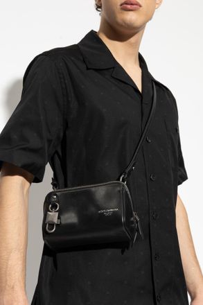 Dolce & Gabbana Shoulder Bag Lock, Mens, Black