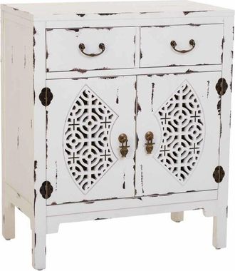 Wanderlust Deco Wanderlust Deco - Recibidor de madera blanco 66x36x78h cm