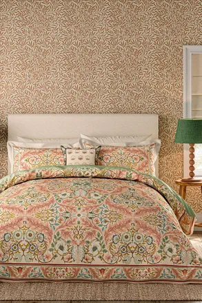 Morris & Co. Earthly Paradise Cotton Duvet Cover Set | Size: King