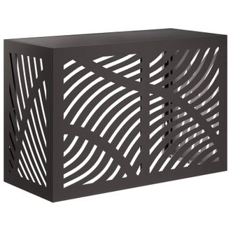 vidaXL Funda Para Aire Acondicionado Negro 90 X 40 X 60 Cm Acero Vidaxl