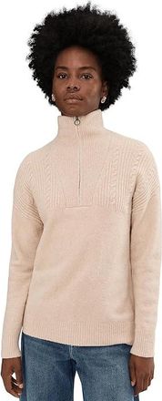 Vineyard Vines Zip Sweater Womens Sweater Oatmeal Heather : XS, Cashmere/Cotton/Elastane