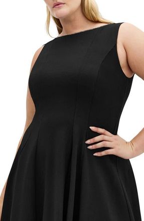 City Chic Mary Sleeveless Midi Dress in Black at Nordstrom, Size Xs