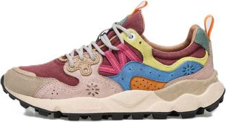 Flower Mountain Multi-Colored Sneakers with Chunky Textured Sole