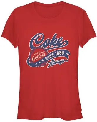 Coca Cola Ware Juniors Coca Cola Always Enjoy Since 1886 T Shirt in Red at Nordstrom, Size Xx-Large