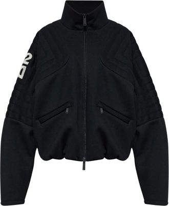 Dsquared2 Chaqueta Acolchada Con Logo Bordado - Sweatshirts & Hoodies - Mujer - Negro - 2XS