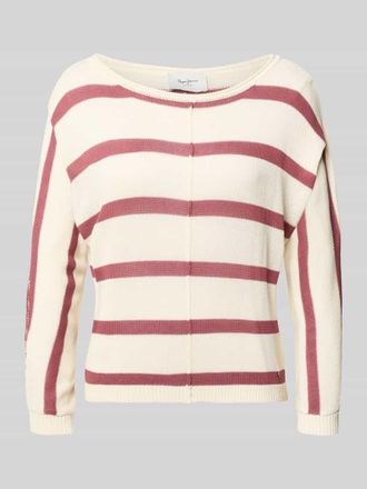Pepe Jeans London Boxy Fit Strickpullover aus Viskose-Mix Modell ALBERTA in Rosa, Gr&ouml;&szlig;e L
