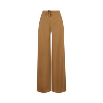 Max Mara Wide Trousers, female, Brown, Size: XS Mstcorone Jogging Trousers