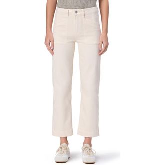 Paige Quincy Ankle Straight Leg Jeans in Quartz Sand at Nordstrom, Size 34