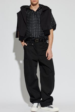 Amiri Silk Shirt, Mens, Black