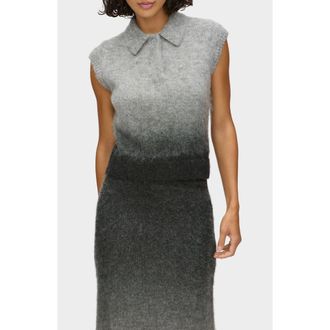 Aligne Lexi Polo Sweater in Grey Ombre at Nordstrom, Size 10