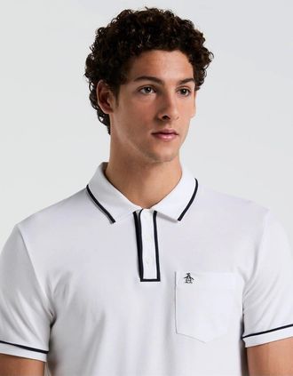 Original Penguin Mens Regular Fit Polo Shirt - White - Size: 2X large