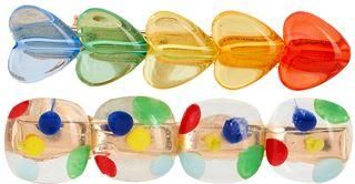 8 by YOOX HEARTS AND POIS MULTICOLOR HAIRCLIP SET