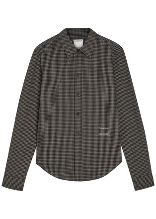 Calvin Klein Sophie Checked Cotton-poplin Shirt - Black - 46 (UK14 / L)