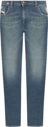 Diesel 2019 D-Strukt fade-effect slim-fit jeans - men - Elastane/Cotton - 29/34 - Blue