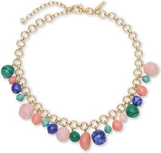 Lele Sadoughi Stone Charm Necklace in Chromatic Burst at Nordstrom