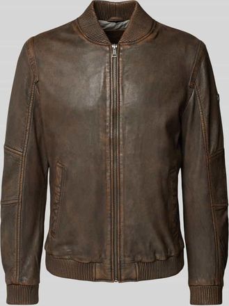 Mauritius Jacke in Leder-Optik Modell Erros in Mittelbraun, Gr&ouml;&szlig;e XL